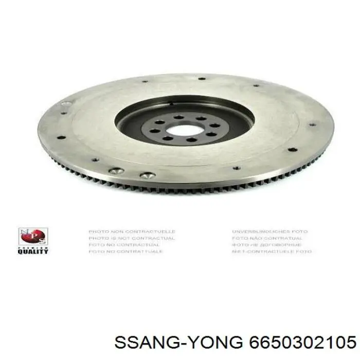 Koło zamachowe silnika Ssang Yong 6650302105 cena, od 243,47 USD