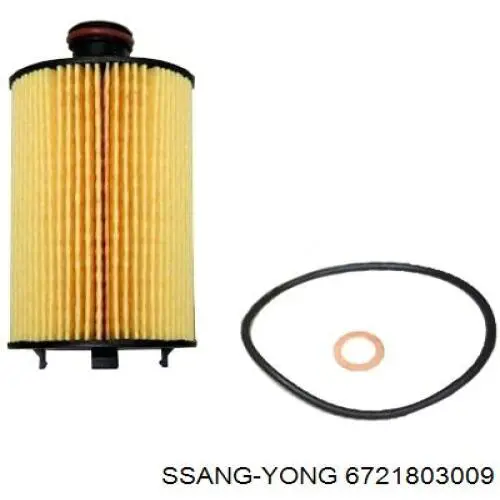 Do koszyka 6721803009 Ssang Yong Filtr oleju
