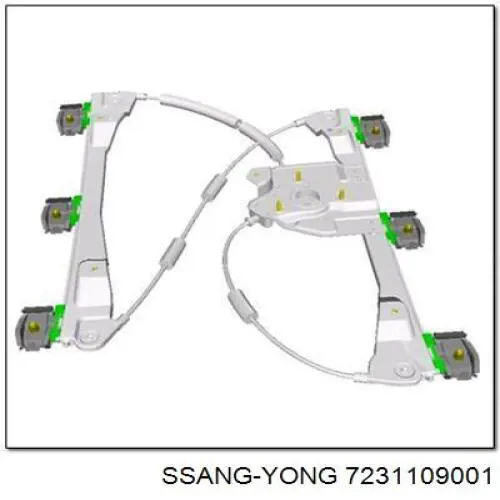 Mechanizm podnoszenia szyby drzwi przednich lewych Ssang Yong 7231109001 cena, od 111,05 USD