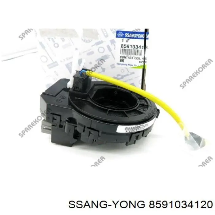 8591034120 Ssang Yong Pierścień kontaktowy AIRBAG, taśma kierownicy