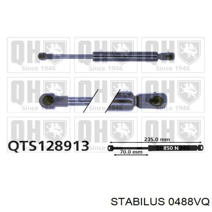Amortyzator maski Stabilus 0488VQ cena, od 14,23 USD