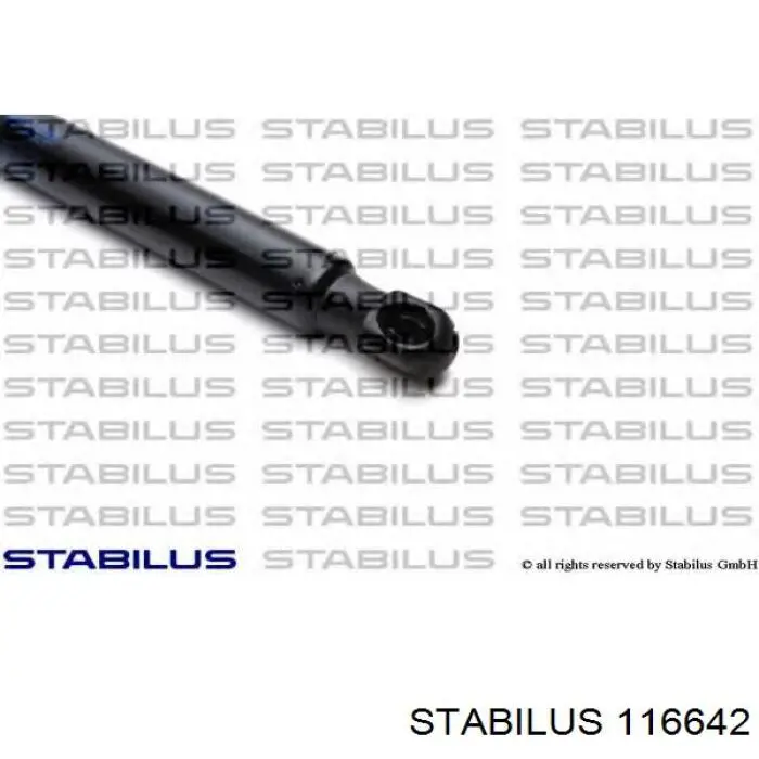 Do koszyka 116642 Stabilus Amortyzator klapy bagażnika (3/5 drzwi-tylnych)