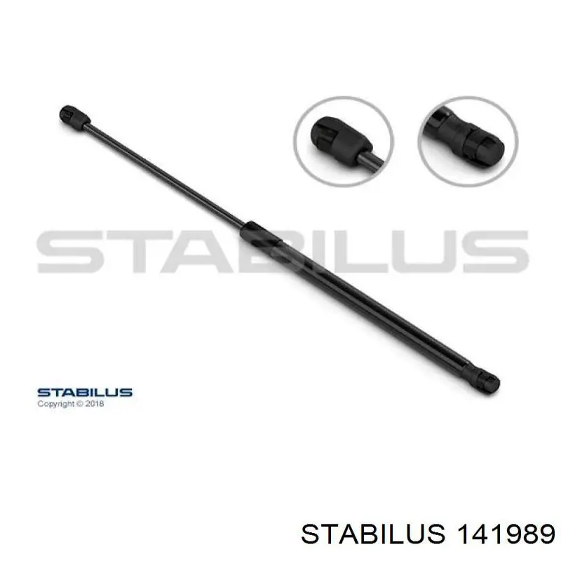 141989 Stabilus Amortyzator klapy bagażnika (3/5 drzwi-tylnych)
