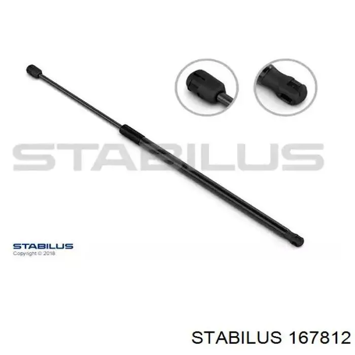 167812 Stabilus Amortyzator klapy bagażnika (3/5 drzwi-tylnych)