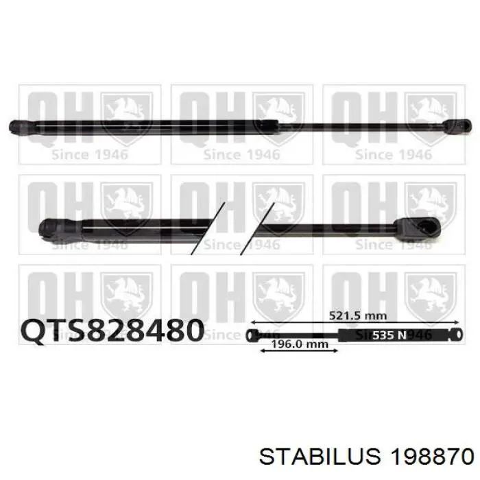 Amortyzator klapy bagażnika (3/5 drzwi-tylnych) Magneti Marelli GS1221 cena, od 17,02 USD
