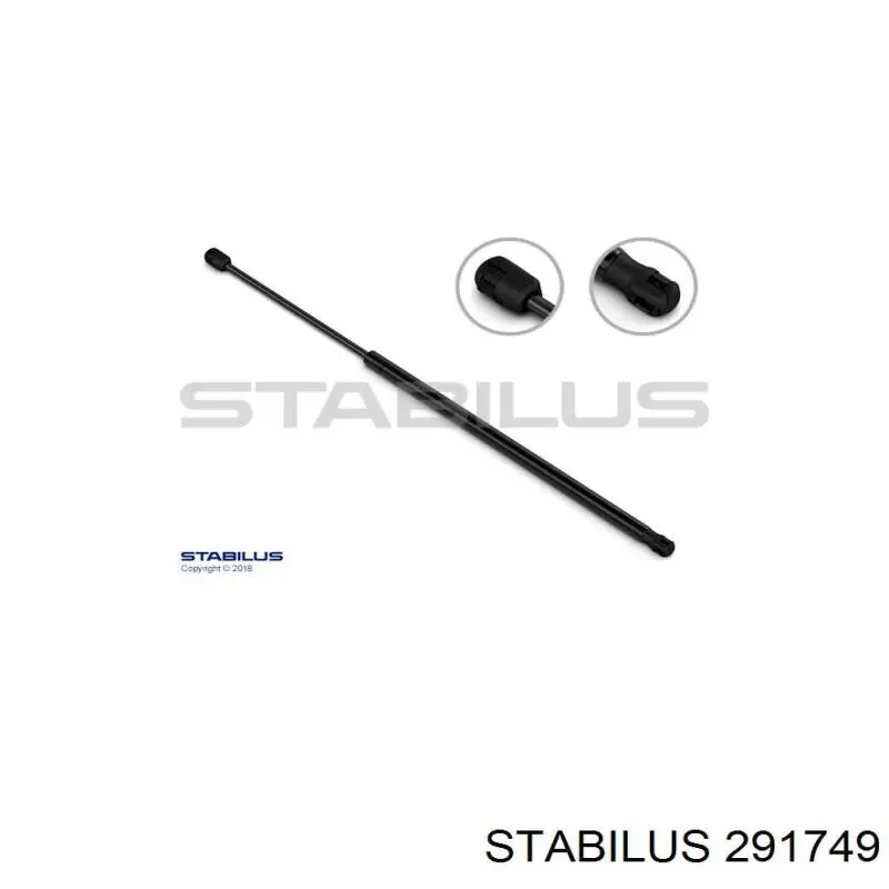 Amortyzator klapy bagażnika (3/5 drzwi-tylnych) Stabilus 291749 cena, od 17,06 USD