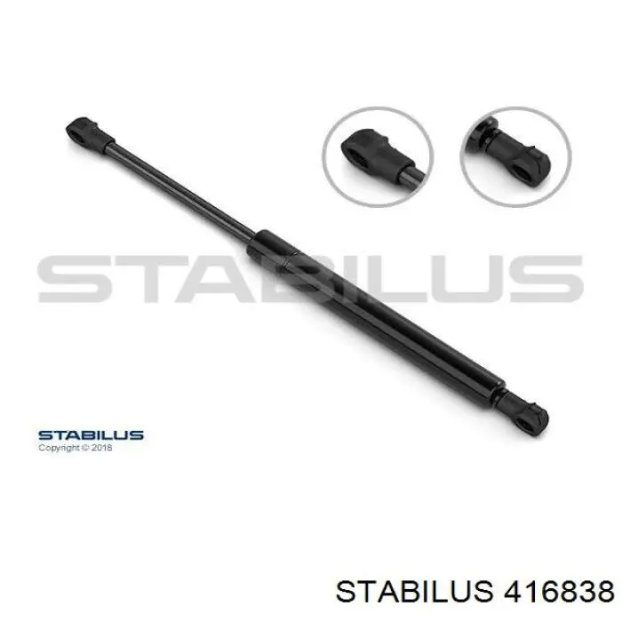416838 Stabilus Amortyzator klapy bagażnika (3/5 drzwi-tylnych)