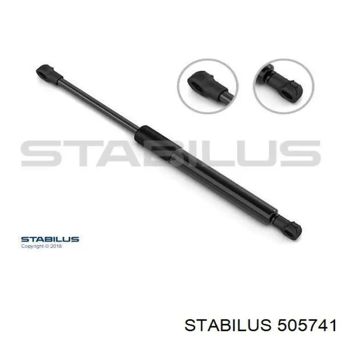 505741 Stabilus amortyzator klapy bagażnika (3/5 drzwi-tylnych)