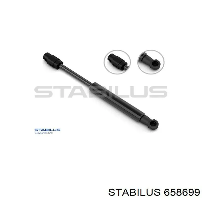 658699 Stabilus Amortyzator klapy bagażnika (3/5 drzwi-tylnych)