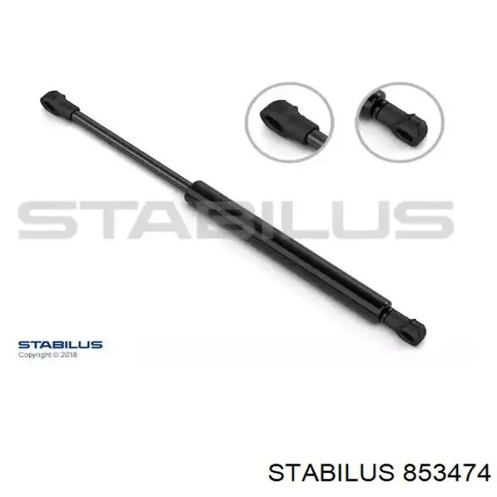 853474 Stabilus Amortyzator klapy bagażnika (3/5 drzwi-tylnych)