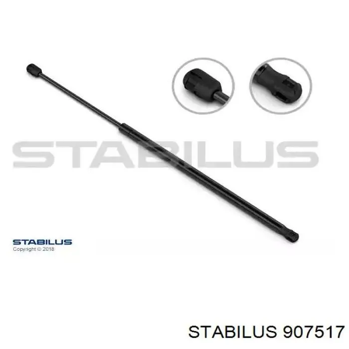 907517 Stabilus Amortyzator klapy bagażnika (3/5 drzwi-tylnych)