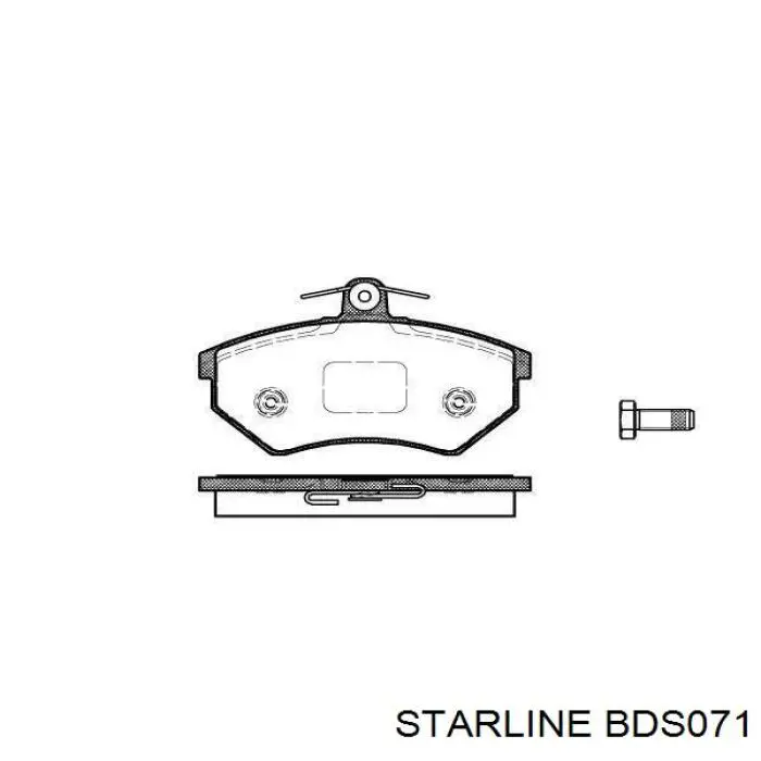 BD S071 Starline klocki hamulcowe przednie tarczowe