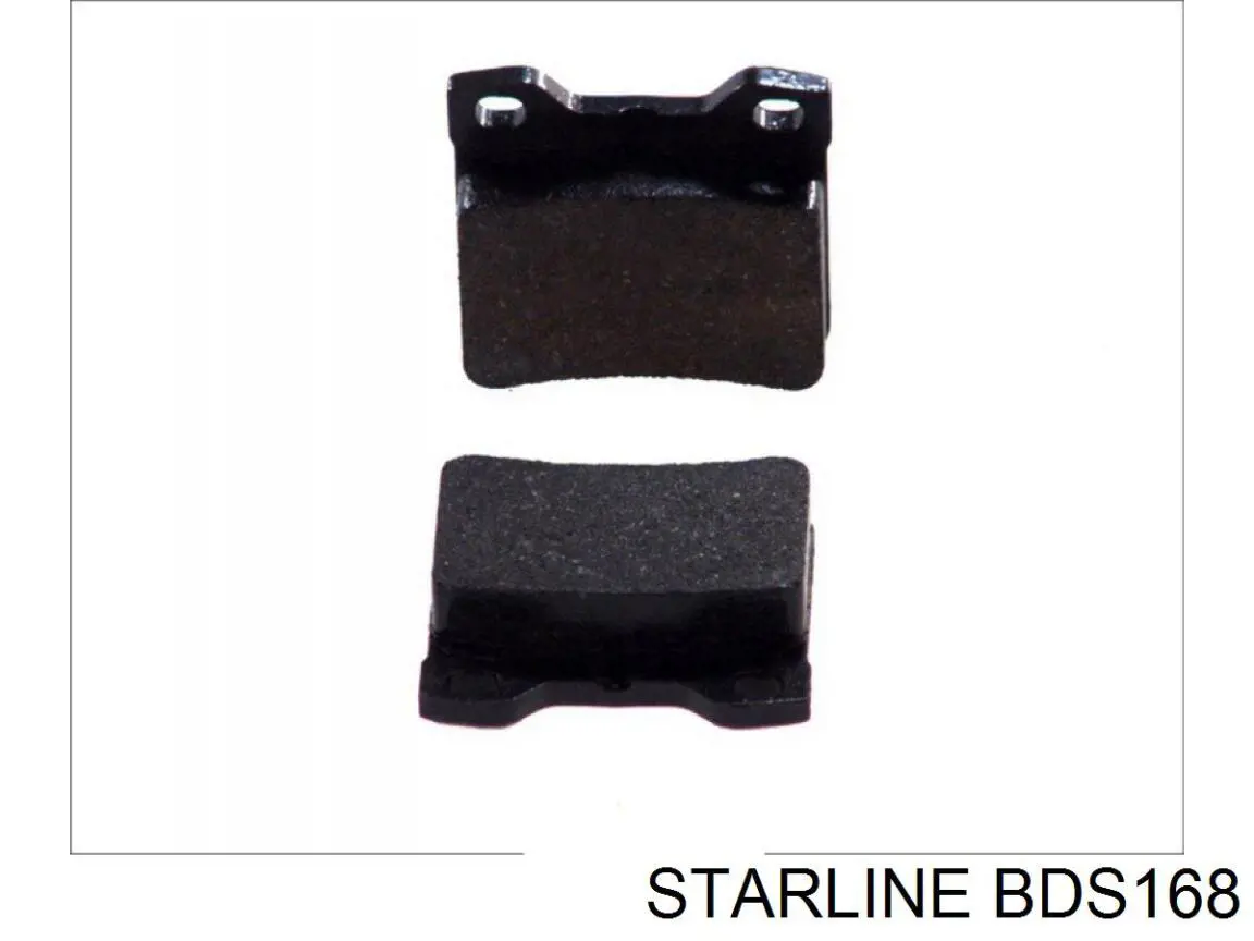 Okładziny (klocki) do hamulców tarczowych tylne BDS168 Starline
