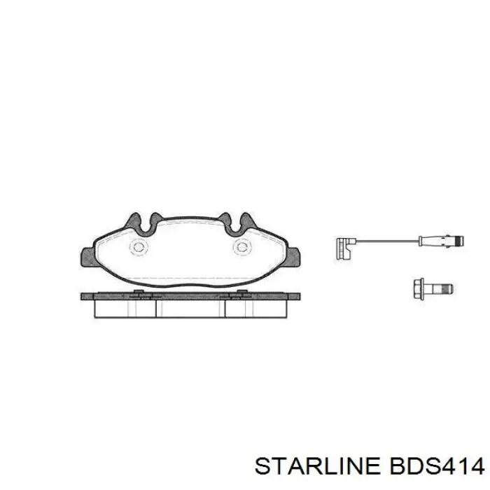 BDS414 Starline Klocki hamulcowe przednie tarczowe