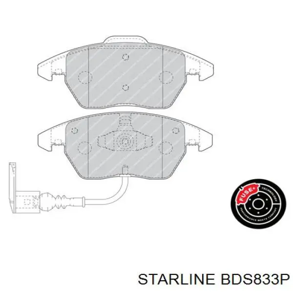 Do koszyka BDS833P Starline Klocki hamulcowe przednie tarczowe