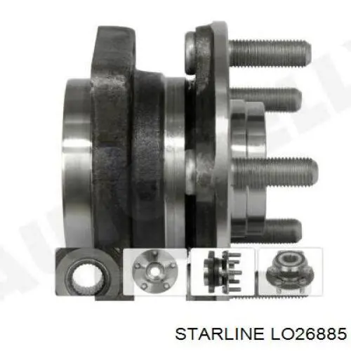 Piasta przednia LO26885 Starline