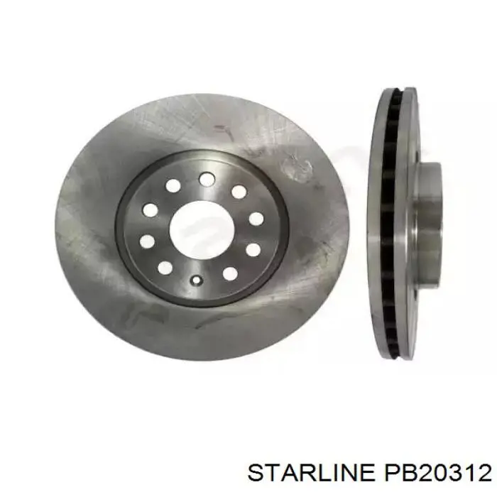 Tarcza hamulcowa przednia Starline PB20312 cena, od 54,40 USD