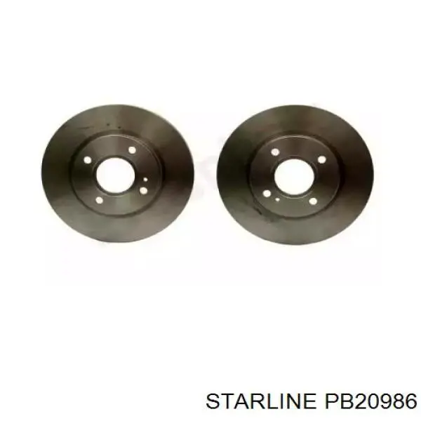 PB 20986 Starline tarcza hamulcowa przednia