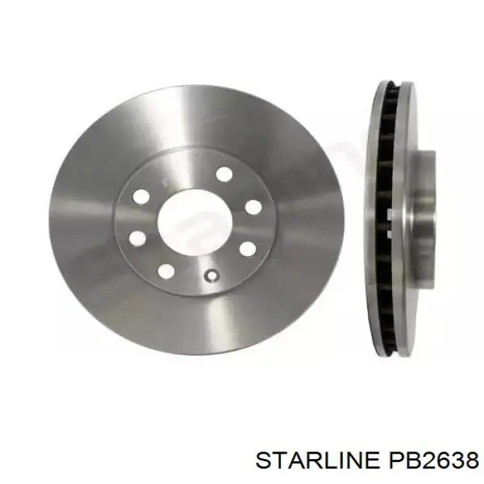 Tarcza hamulcowa przednia Starline PB2638 cena, od 36,60 USD
