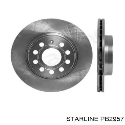 Do koszyka PB2957 Starline Tarcza hamulcowa przednia