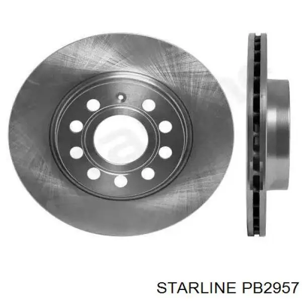 Tarcza hamulcowa przednia Starline PB2957 cena, od 40,28 USD