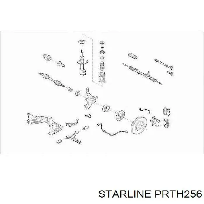 Sprężyna przednia PRTH256 Starline