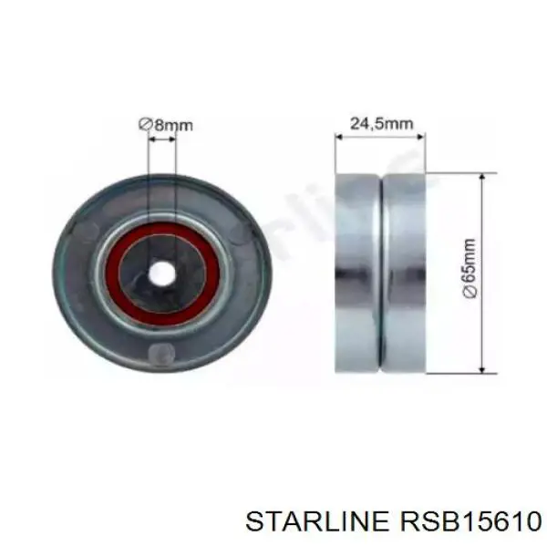 RS B15610 Starline rolka prowadząca, kierunkowa paska napędowego