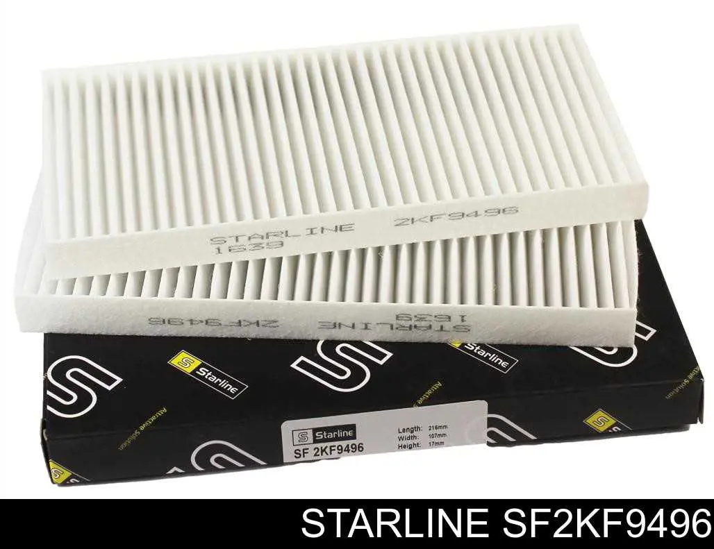 Filtr kabiny Starline SF2KF9496 cena, od 7,60 USD