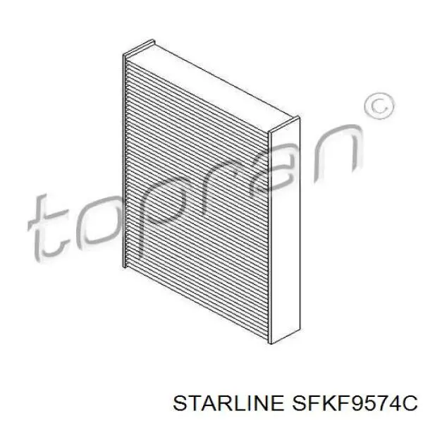 Filtr kabiny Starline SFKF9574C cena, od 10,81 USD