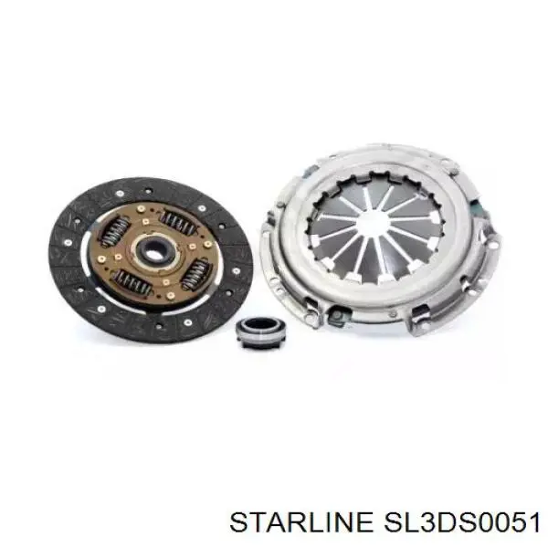 SL3DS0051 Starline Zestaw sprzęgła (3 części)