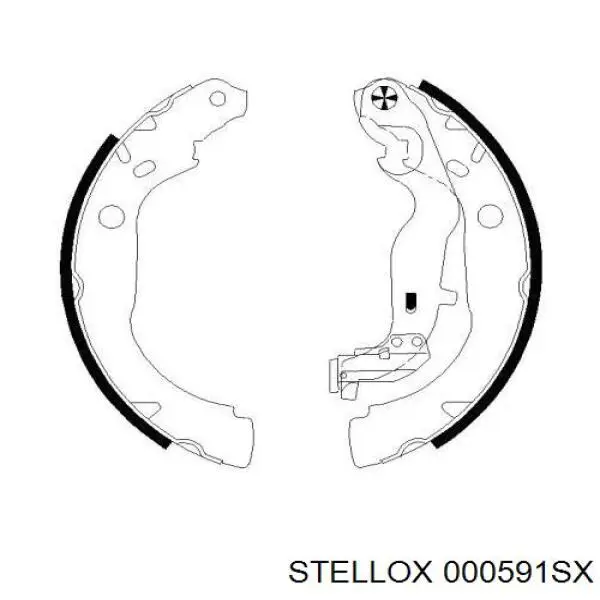 Do koszyka 8550501751 Renault (RVI) Klocki hamulcowe tylne bębnowe