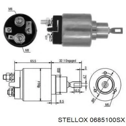 0685100SX Stellox Elektromagnes rozrusznika