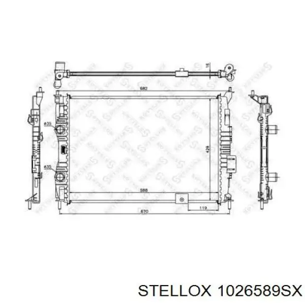 Chłodnica silnika Nissan/Infiniti 21400JD21B cena, od 103,31 USD