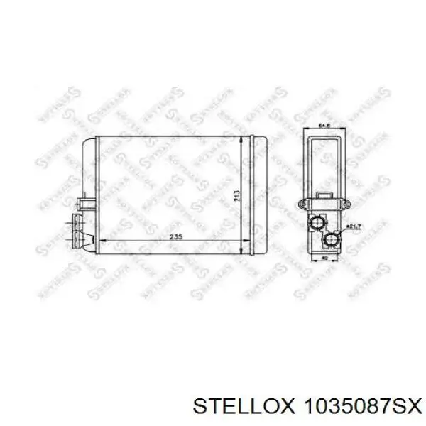 Do koszyka LRH1056 Luzar Chłodnica nagrzewnicy (ogrzewacza)