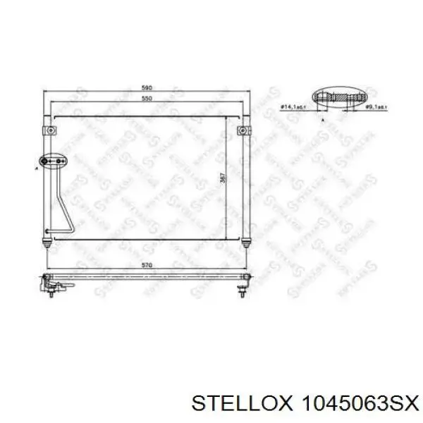 Do koszyka GE4T61480A Mazda Chłodnica klimatyzacji