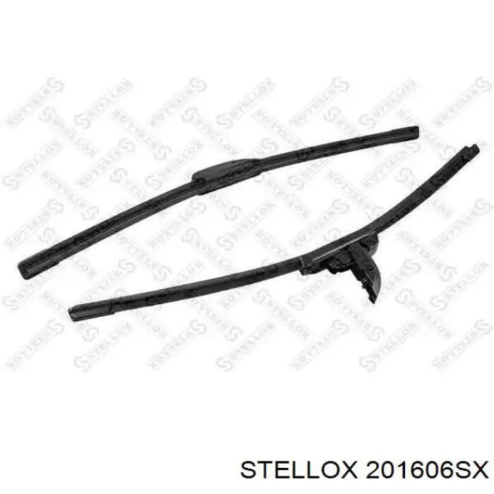 Do koszyka 201606SX Stellox Pióro wycieraczki szyby przedniej, zestaw (2 szt.)