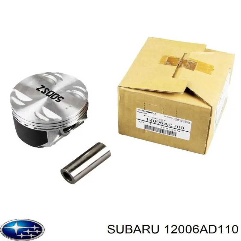 Tłok ze sworzniem bez pierścieni, 1. naprawa (+0,25) Subaru 12006AD110 cena, od 58,87 USD