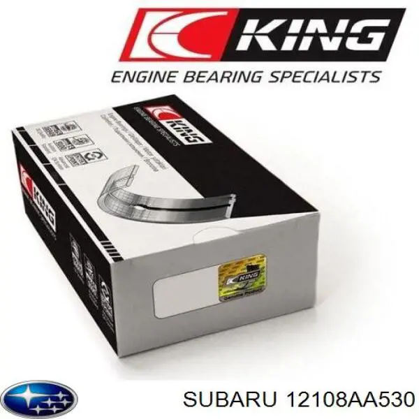 12108AA530 Subaru Panewki korbowodowe wału korbowego, zestaw, standardowe (STD)