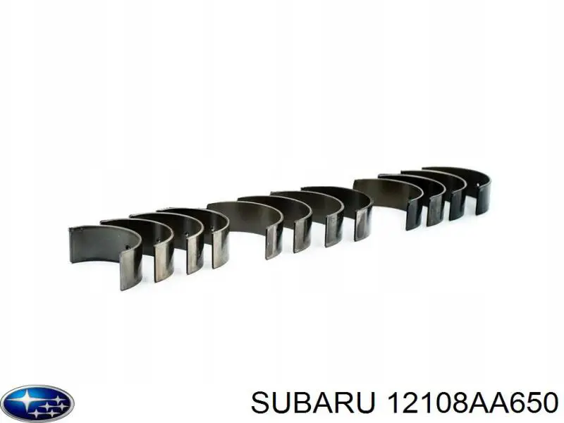 Panewki korbowodowe wału korbowego, zestaw, standardowe (STD) Subaru 12108AA650 cena, od 214,19 USD