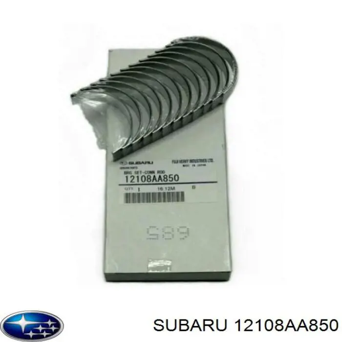 Panewki korbowodowe wału korbowego, zestaw, standardowe (STD) Subaru 12108AA850 cena, od 214,19 USD