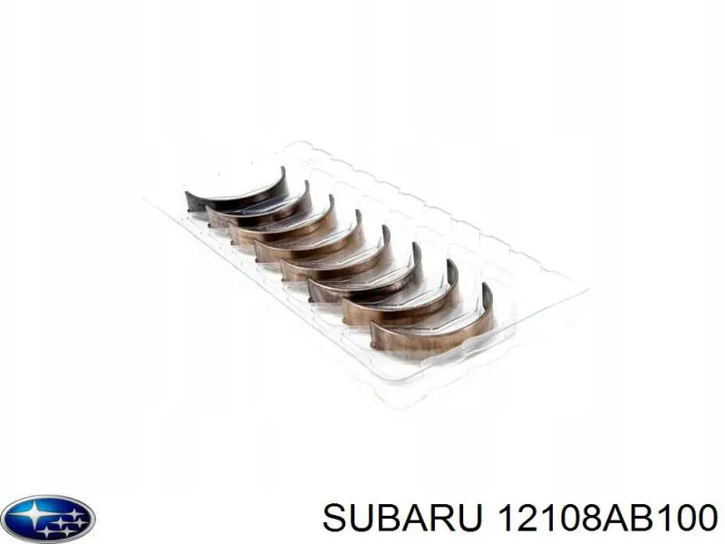 12108AB100 Subaru Panewki korbowodowe wału korbowego, zestaw, standardowe (STD)