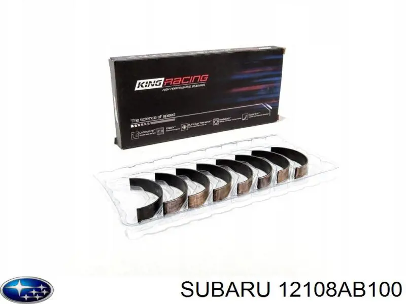 Panewki korbowodowe wału korbowego, zestaw, standardowe (STD) Subaru 12108AB100 cena, od 156,85 USD