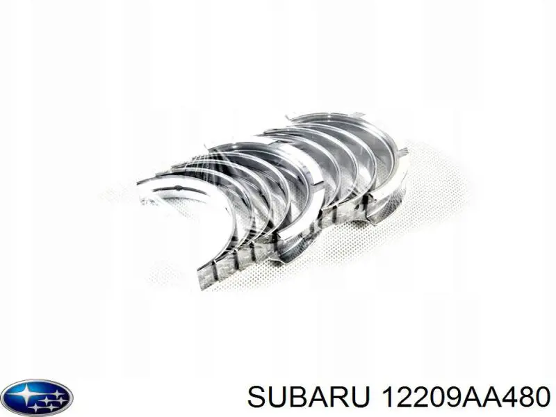 12209AA480 Subaru Panewki główne wału korbowego, zestaw, standardowe (STD)