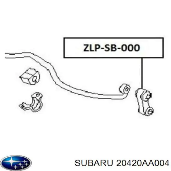 Łącznik stabilizatora przedniego Subaru 20420AA004 cena, od 14,91 USD