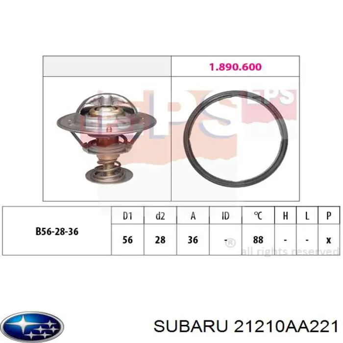 21210AA221 Subaru Termostat