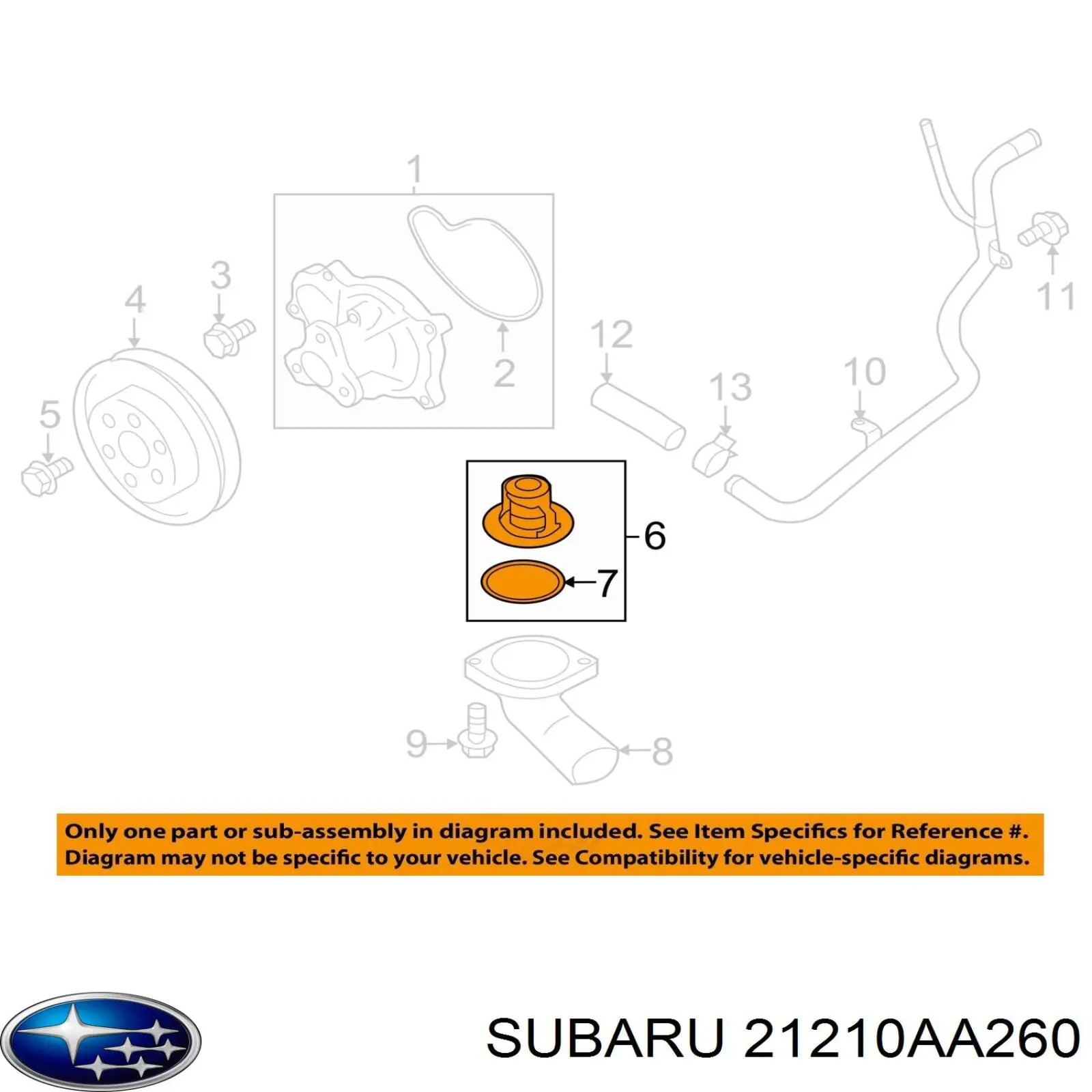 Termostat do Subaru Outback V B15, BS