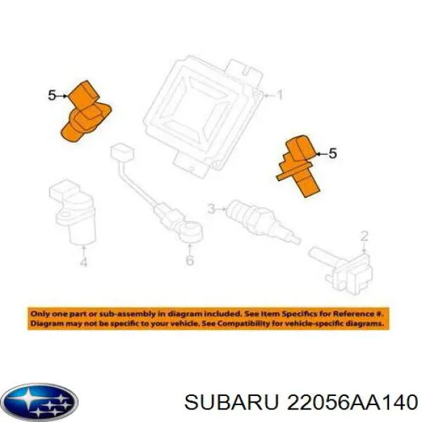 Czujnik położenia wałka rozrządu Subaru 22056AA140 cena, od 25,51 USD