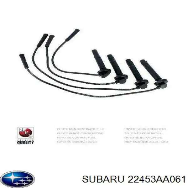 Do koszyka 22453AA061 Subaru Zestaw przewodów wysokiego napięcia