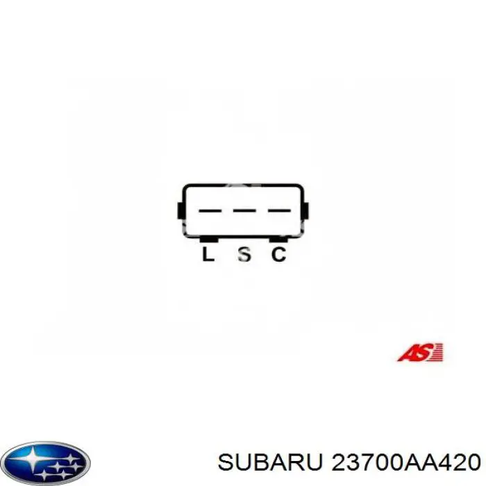 Alternator Subaru 23700AA420 cena, od 163,62 USD