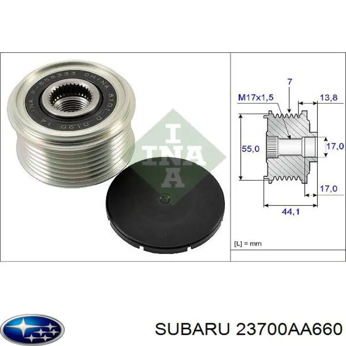 23700AA661 Subaru Alternator